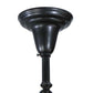 Meyda Lighting Hyde Park 34" 9-Light Craftsman Brown T Mission Chandelier With Beige Iridescent Shade Glass