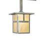 Meyda Lighting Hyde Park 38" 3-Light Antique Copper T Mission Island Pendant Light With Iridescent Shade Glass