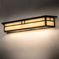 Meyda Lighting Hyde Park 39" 2-Light Oil Rubbed Bronze Double Bar Mission Vanity Light With Creme Carrara Idalight Shade