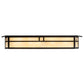 Meyda Lighting Hyde Park 39" 2-Light Oil Rubbed Bronze Double Bar Mission Vanity Light With Creme Carrara Idalight Shade