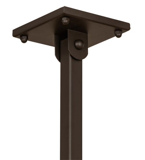 Meyda Lighting Hyde Park 40" 9-Light Oil Rubbed Bronze Apple Branch Chandelier With Fleshtone Idalight Shade