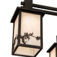Meyda Lighting Hyde Park 40" 9-Light Oil Rubbed Bronze Apple Branch Chandelier With Fleshtone Idalight Shade