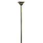Meyda Lighting Hyde Park 52" 8-Light 2-Tier Craftsman Brown T Mission Chandelier With Beige Iridescent Shade Glass