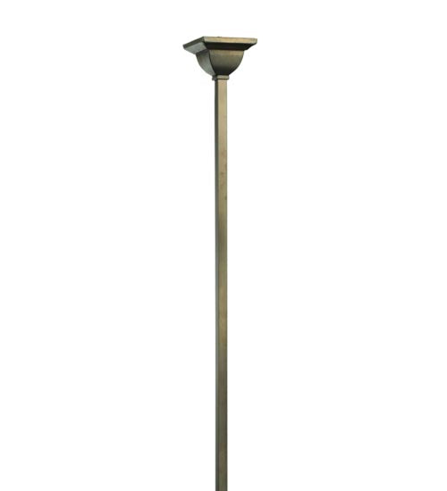 Meyda Lighting Hyde Park 52" 8-Light 2-Tier Craftsman Brown T Mission Chandelier With Beige Iridescent Shade Glass