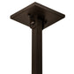 Meyda Lighting Hyde Park 54" 5-Light Oil Rubbed Bronze Ginko Leaf Chandelier With Fleshtone Idalight Shade
