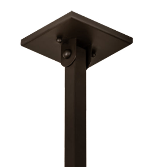 Meyda Lighting Hyde Park 54" 5-Light Oil Rubbed Bronze Ginko Leaf Chandelier With Fleshtone Idalight Shade