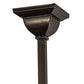 Meyda Lighting Hyde Park 64" 9-Light Craftsman Brown T Mission Hanging Lantern Chandelier With Beige Iridescent Shade Glass