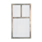 Meyda Lighting Hyde Park 7" 2-Light Antique Nickel T Mission Wall Sconce With White Shade Glass