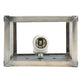 Meyda Lighting Hyde Park 7" 2-Light Antique Nickel T Mission Wall Sconce With White Shade Glass