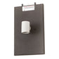 Meyda Lighting Hyde Park 7" 2-Light Oil Rubbed Bronze Double Bar Mission Wall Sconce With Beige Bottacino Idalight Shade
