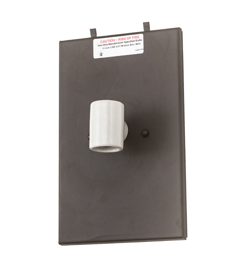 Meyda Lighting Hyde Park 7" 2-Light Oil Rubbed Bronze Double Bar Mission Wall Sconce With Beige Bottacino Idalight Shade