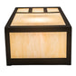 Meyda Lighting Hyde Park 7" 2-Light Oil Rubbed Bronze Double Bar Mission Wall Sconce With Beige Bottacino Idalight Shade