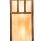 Meyda Lighting Hyde Park 7" 2-Light Vintage Copper Double Bar Mission Wall Sconce With Beige Iridescent Shade Glass