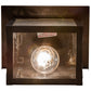 Meyda Lighting Hyde Park 8" Craftsman Brown Dragonfly Wall Sconce With Frosted Seeded Shade Glass