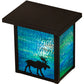 Meyda Lighting Hyde Park 8" Craftsman Brown Finish Wall Sconce With Blue Green Shade Glass