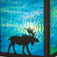 Meyda Lighting Hyde Park 8" Craftsman Brown Finish Wall Sconce With Blue Green Shade Glass