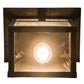 Meyda Lighting Hyde Park 8" Craftsman Brown T Mission Wall Sconce With Clear Seeded Shade Glass