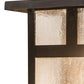 Meyda Lighting Hyde Park 8" Craftsman Brown T Mission Wall Sconce With Clear Seeded Shade Glass