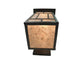 Meyda Lighting Hyde Park 8" Wrought Iron Regents Wall Sconce With Silver Mica Shade Glass
