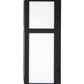 Meyda Lighting Hyde Park 9" 2-Light Oil Rubbed Bronze T Mission Wall Sconce With White Statuario Idalight Shade Glass
