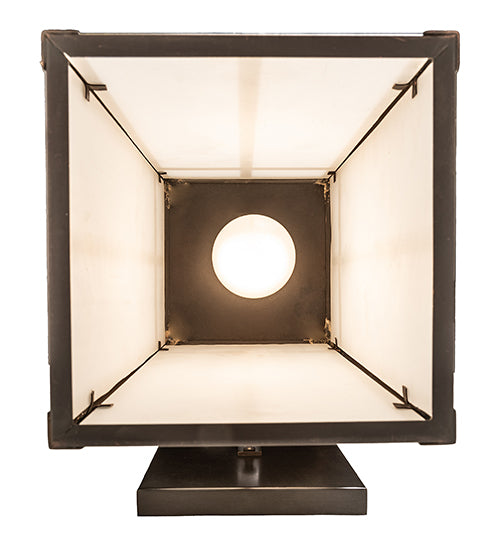 Meyda Lighting Hyde Park 9" Craftsman Brown On Copper "T" Mission Solid Mount Wall Sconce With Clear Seeded Shade Glass