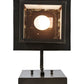 Meyda Lighting Hyde Park 9" Craftsman Brown Sprig Curved Arm Wall Sconce With White Art Shade Glass