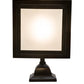 Meyda Lighting Hyde Park 9" Solar Black Powder Coated Wall Sconce With Amber & Clear Frosted Shade Glass