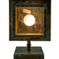 Meyda Lighting Hyde Park 9" Verdigris Sprig Hanging Wall Sconce With Beige Iridescent Shade Glass