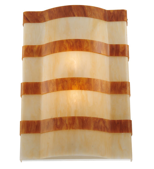 Meyda Lighting IL Bacco 17" 2-Light Wall Sconce With Sahara Taupe & Ambra Siena Idalight Shade