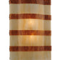 Meyda Lighting IL Bacco 17" 2-Light Wall Sconce With Sahara Taupe & Ambra Siena Idalight Shade