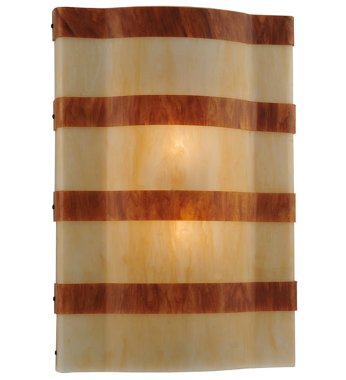 Meyda Lighting IL Bacco 17" 2-Light Wall Sconce With Sahara Taupe & Ambra Siena Idalight Shade