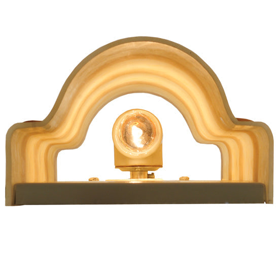 Meyda Lighting IL Bacco 7" 2-Light Wall Sconce With Sahara Taupe & Ambra Siena Idalight Shade