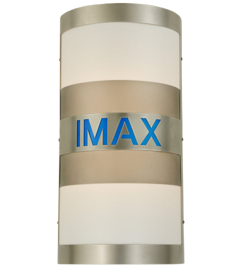 Meyda Lighting IMAX 12" 2-Light Nickel Wall Sconce With White Statuario Idalight Shade