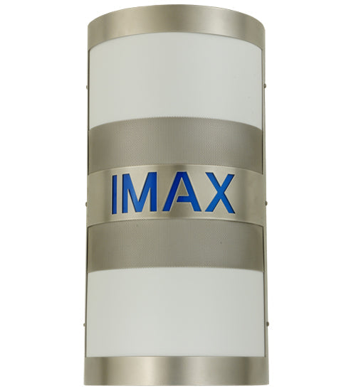 Meyda Lighting IMAX 12" 2-Light Nickel Wall Sconce With White Statuario Idalight Shade