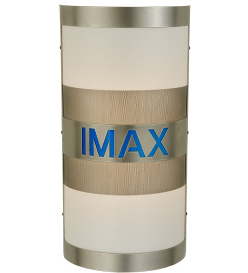 Meyda Lighting IMAX 12" 2-Light Nickel Wall Sconce With White Statuario Idalight Shade