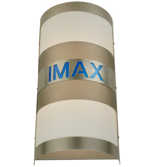 Meyda Lighting IMAX 12" 2-Light Nickel Wall Sconce With White Statuario Idalight Shade