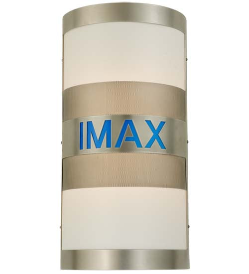 Meyda Lighting IMAX 12" 2-Light Nickel Wall Sconce With White Statuario Idalight Shade