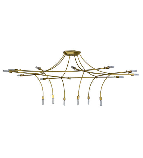 Meyda Lighting ISON 84" 18-Light Natural Brass Chandelier