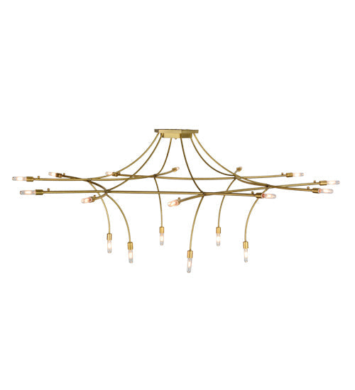 Meyda Lighting ISON 84" 18-Light Natural Brass Chandelier