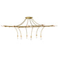 Meyda Lighting ISON 84" 18-Light Natural Brass Chandelier