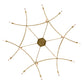 Meyda Lighting ISON 84" 18-Light Natural Brass Chandelier