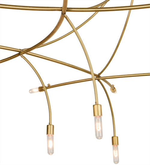 Meyda Lighting ISON 84" 18-Light Natural Brass Chandelier