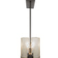 Meyda Lighting Ice Cube 41" 8-Light Timeless Bronze Island Chandelier With Clear Seeded Shade Glass