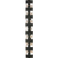 Meyda Lighting Ice Cube 78" 8-Light Black Chrome Over Nickel Chandelier With Clear Seeded Shade Glass