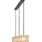 Meyda Lighting Ice Cube 78" 8-Light Black Chrome Over Nickel Chandelier With Clear Seeded Shade Glass