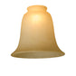 Meyda Lighting Ida Bell 6"W x 5"H Caramel Speck Shade Glass