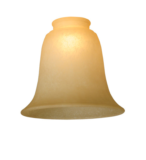 Meyda Lighting Ida Bell 6"W x 5"H Caramel Speck Shade Glass