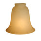 Meyda Lighting Ida Bell 6"W x 5"H Caramel Speck Shade Glass