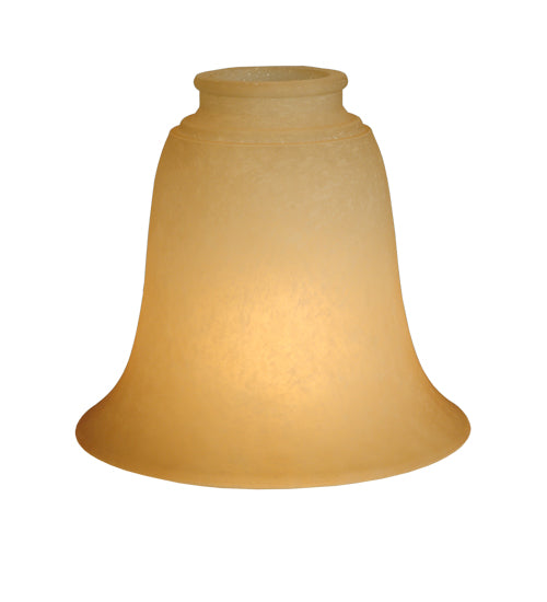 Meyda Lighting Ida Bell 6"W x 5"H Caramel Speck Shade Glass