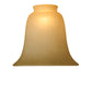 Meyda Lighting Ida Bell 6"W x 5"H Caramel Speck Shade Glass